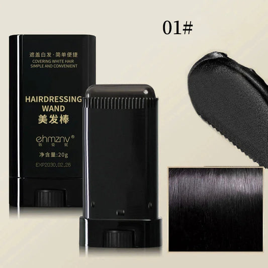 3Color Quick Touch-Up Hair Stick Temporary Color Stick Portable Temporary Quick Coverage Hair Pen Disposable Hair Dye Stick Comb